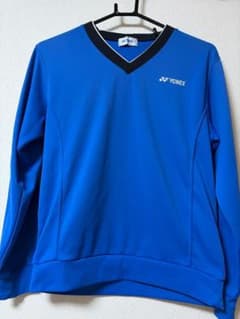 YONEX テニスウェア 長袖 Vネック ブルー 名前入りのサムネイル