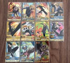 ワンピーベリーマッチW サンジ 9枚セット売り ゼフ、クリークSRおまけ