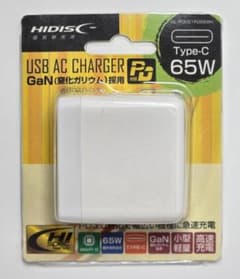 HIDISC GaN PD 65W Type-C USBチャージャーのサムネイル