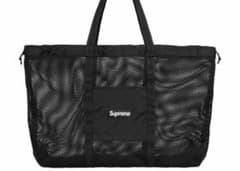 【完全未開封】supreme Mesh Tote Bag Black X-Large Tote Bag + Utility Pouch - Shop - Supreme