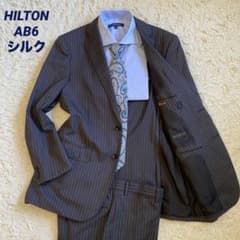 A1041 シルク混 HILTON AB6 L メンズ スーツ ストライプ柄 - メルカリ