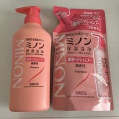 期間限定値下げ中　ミノン 薬用ヘアシャンプー 本体　詰め替えのサムネイル