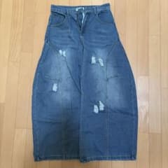 yolo デニム ワイドパンツ ダメージ加工のサムネイル