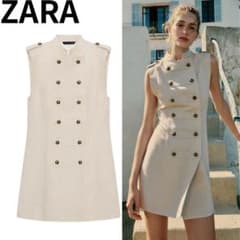 ZARA リネン トグルボタン ミニワンピース S 新品 - メルカリ