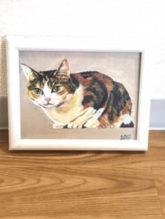 アクリル画 ネコ 猫 動物 絵画のサムネイル