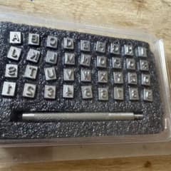 アルファベットスタンプセット 36個 金属製のサムネイル