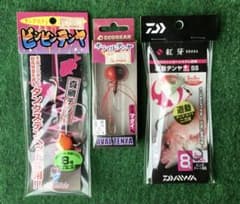 激安　釣れるテンヤ3種　ビンビン、オーバル、紅牙のサムネイル