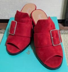 チャンキーヒール ミュール　バックル付きのサムネイル