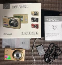 【ジャンク】JOYV600 ゴールド 16メガピクセル デジタルカメラのサムネイル