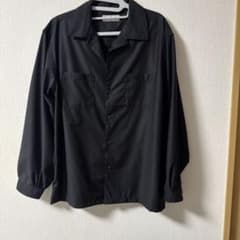 Adrer オープンカラーシャツ ブラックのサムネイル