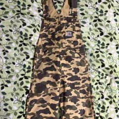 00s ape carhartt 1st カモ　オーバーオールのサムネイル