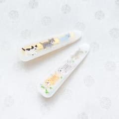 お散歩猫ちゃんたちのヘアクリップのサムネイル