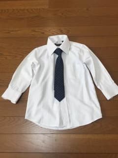 子供用 ワイシャツ 100  ネクタイのサムネイル