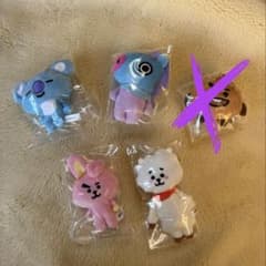 BT21 푹신푹신 마스코트 4개 세트