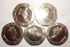 イギリス硬貨 20ペンス 50枚 約21mm エリザベス 美品 イギリス硬貨 20ペンス 5枚 約21mm エリザベス b - メルカリ