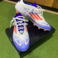adidas F50エリートHGホワイト/ブルー/オレンジ - メルカリ