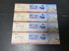 ひらパー入園券　ウインターカーニバル　4枚★★★★のサムネイル
