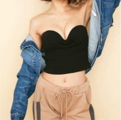 gyda 新作 ビスチェ ブラック 大人気のサムネイル