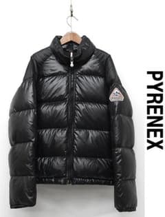 F481 PYRENEX ピレネックス ダウンジャケット ブルゾン S 黒 - メルカリ