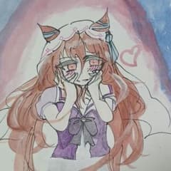 ウマ娘 ♡スティルインラブ 手書き ファンアート イラスト 画用紙