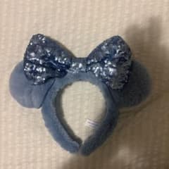 ディズニー カチューシャ ブルー ファー スパンコールのサムネイル