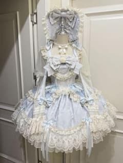 ロリータ JSK ワンピース Lolita ドレス コスプレ衣装 水色 - メルカリ