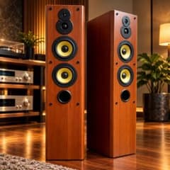 美品】DENON SC-T555SAトールボーイスピーカー 木目 (1/2) - メルカリ