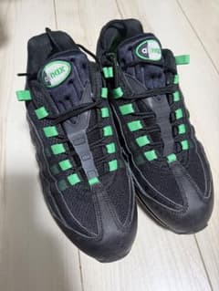 箱無 日本未発売 Nike Air Max 95 ブラック/グリーン US 10 - メルカリ