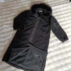 LASUD MILITARY ラシュッド ファーフーデッドボアコートBLACK❦ - メルカリ