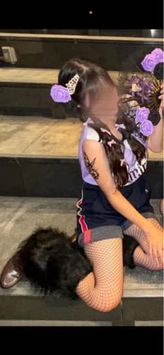 フェイクファー レッグウォーマー ブラック文化祭のサムネイル