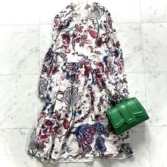 トリーバーチ ワンピース シルク100% 花柄 ボタニカル 0 トリーバーチ ワンピース シルク100% 花柄 ボタニカル 0 - メルカリ