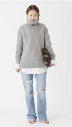大人気！極美品！Deuxieme JADE タートルネック プルオーバーのサムネイル