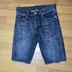 ジーパン　ハーフサイズ　メンズ　ブルーのサムネイル