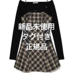 andmary Nadia check pleats mini dress - メルカリ