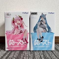 [2종 세트] 승리의 여신 NIKKE 사쿠라 미쿠 ぬどる 스토퍼 피규어