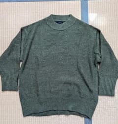 JEANASIS オリーブグリーン ニットセーターのサムネイル