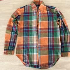 Ralph Lauren checkered long-sleeved flannel shirt