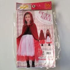 ハロウィン コスプレ ロマンティックレッドフード キッズ 仮装 赤ずきん 140