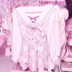 ♥LIZLISA リズリサ Sewing Bear柄セットアップ ホワイト♥のサムネイル