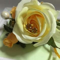 スワロフスキー　一粒ピアス④タンジェリンのサムネイル