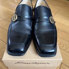Santoni ブラック モンクストラップ ドレスシューズのサムネイル