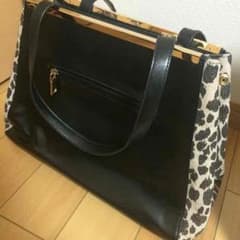 黒×ヒョウ柄 バックのサムネイル
