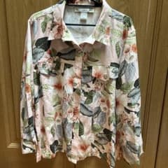 Pineapple Moon 花柄シャツ ピンク系シルクのサムネイル