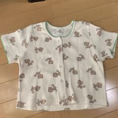 monmimi くまちゃんワッフル柄カーディガンのサムネイル