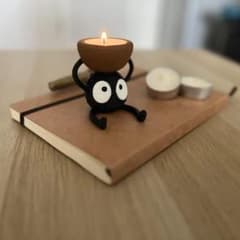 となりのトトロ まっくろくろすけ キャンドルホルダー - メルカリ