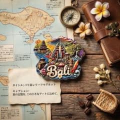 【新品】バリ島 3D 立体マグネット レリーフ 風景 寺院 海外土産 リゾートのサムネイル