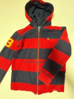 Polo Ralph Lauren キッズ パーカー 赤紺ボーダーのサムネイル
