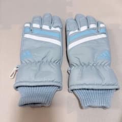adidas アディダス スキーグローブ スノーグローブ 水色 キッズのサムネイル