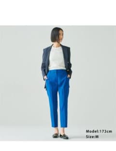 プラステ PLUS STYLE リネンブレンド　スティックパンツ XSのサムネイル