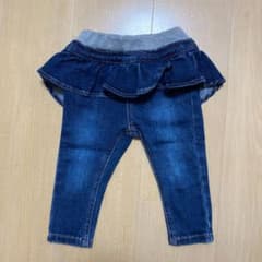ブランシェス フリルデニムパンツ 80のサムネイル